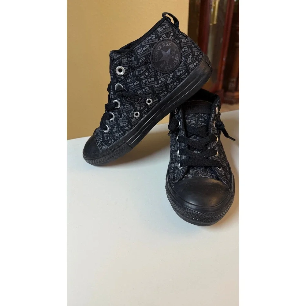 Converse Boy's All‎ Star CT Street Mid Black/Mason Sneakers size 3Y